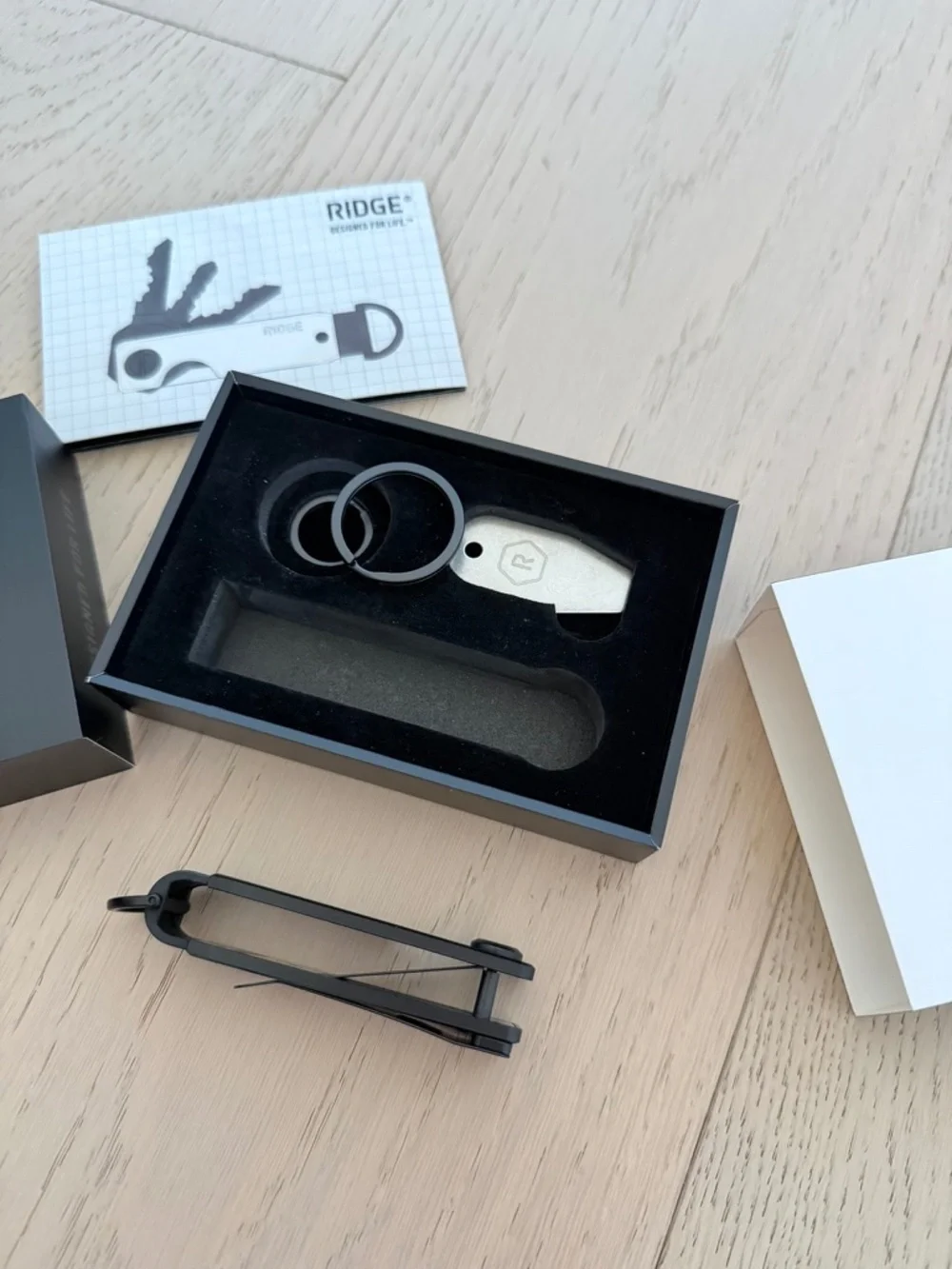 NEW Ridge RFID Blocking Wallet and Key Holder in Royal Black